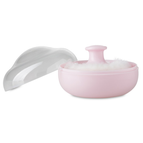 POWDER CASE W/PUFF PINK